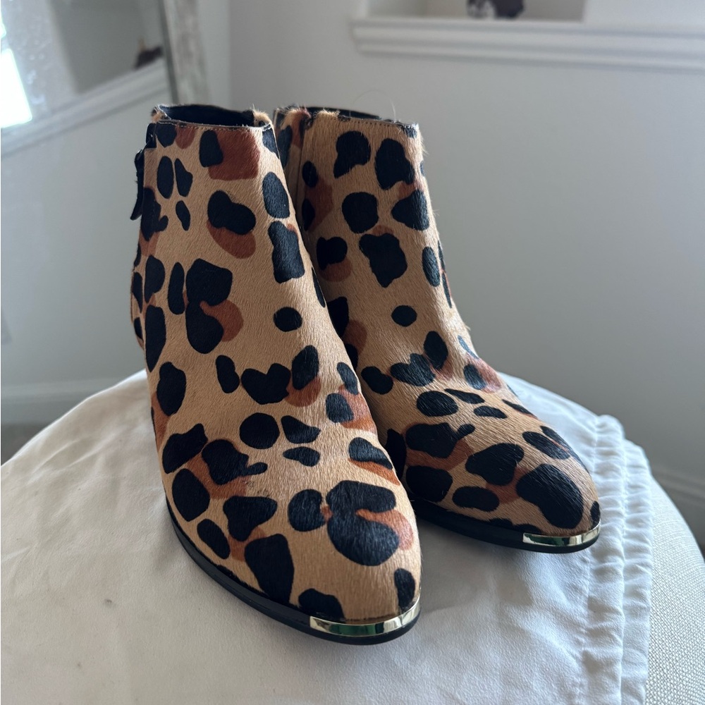 Cole Haan Leopard Print Ankle Booties